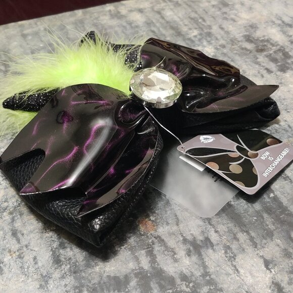 Disney Maleficent Bow for Minnie Mouse Ears Headband - New with Tag - Picture 3 of 9